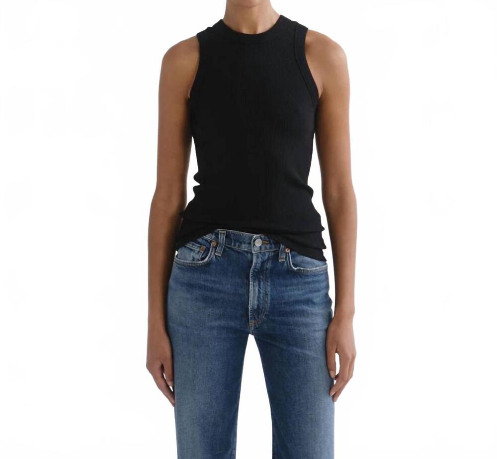 NEW AGOLDE leigh sleeveless tank in black